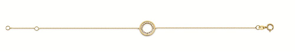 Armband 18k cz dubbla cirklar