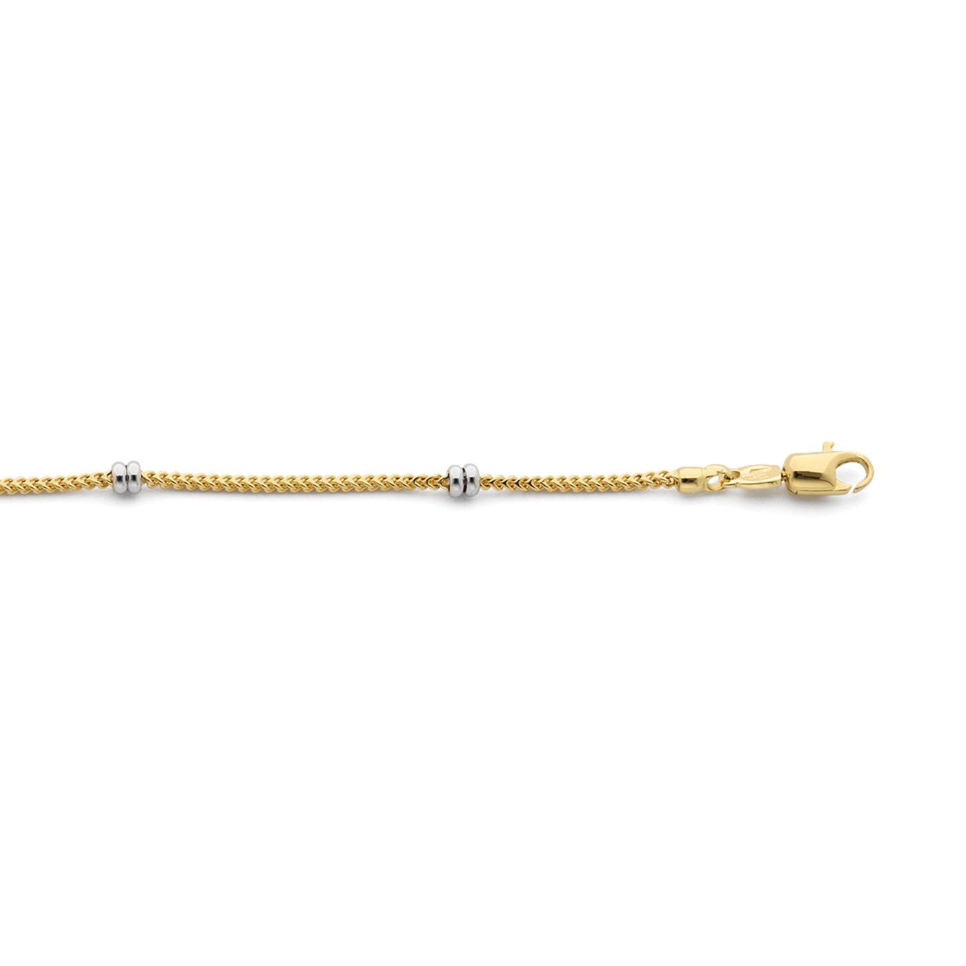Armband 18K guld med vitguldsdetaljer