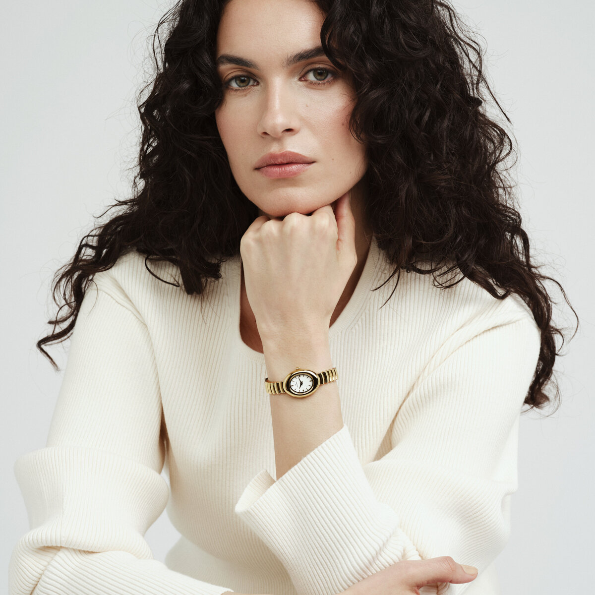 Belle Oval Gold Watch