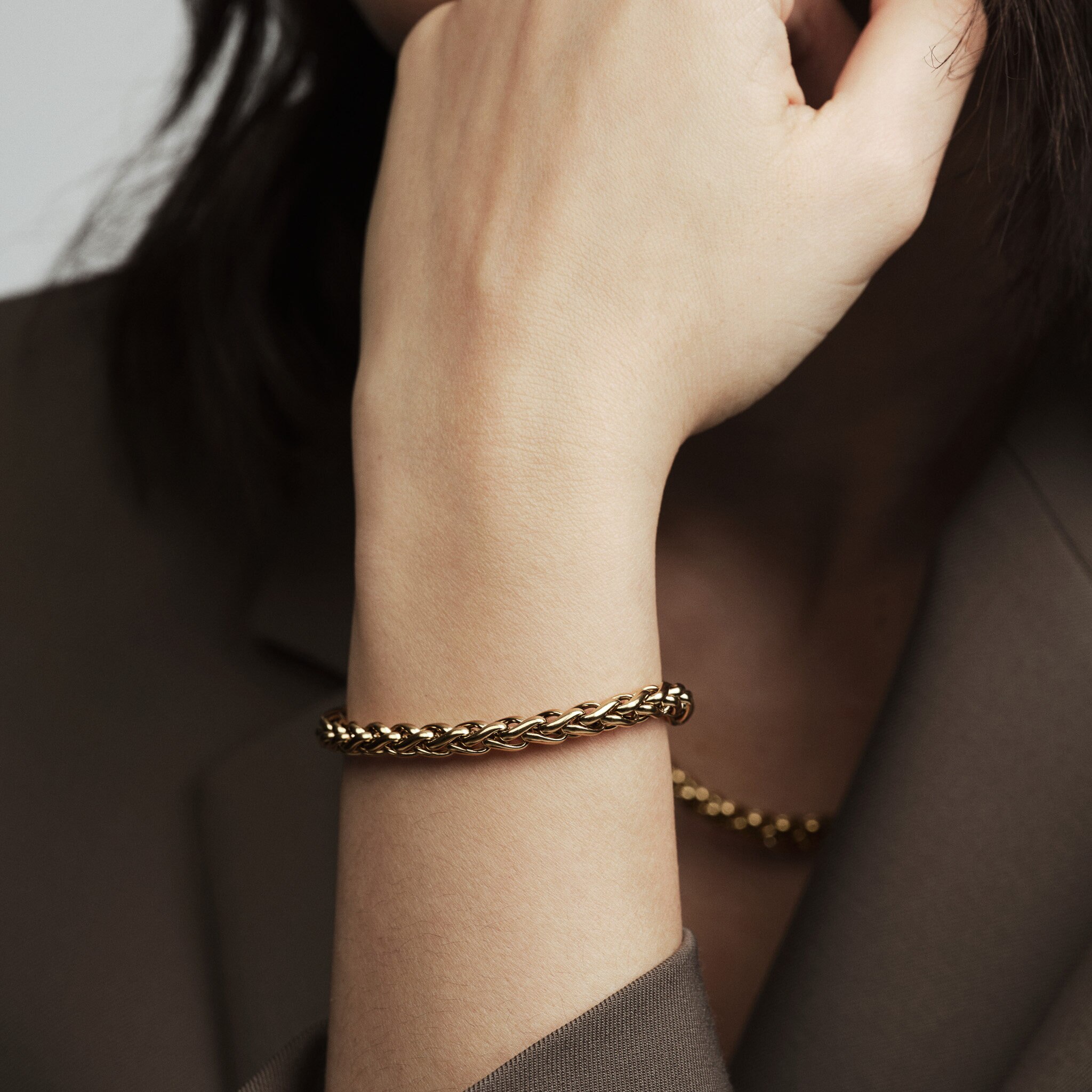 Rebel Chain Gold Medium Bracelet
