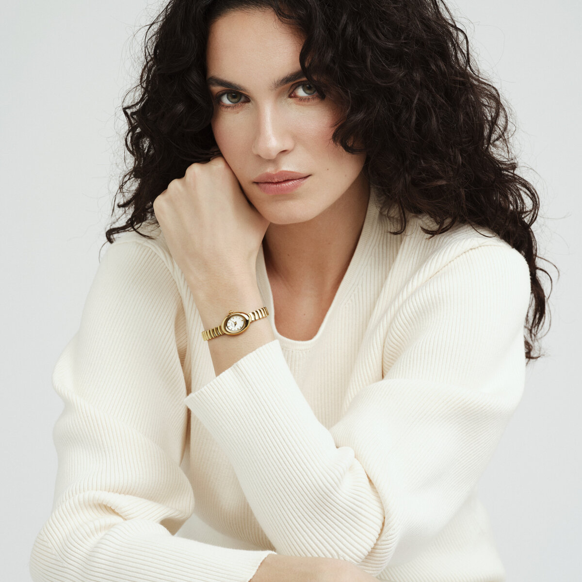 Belle Oval Petite Gold Watch
