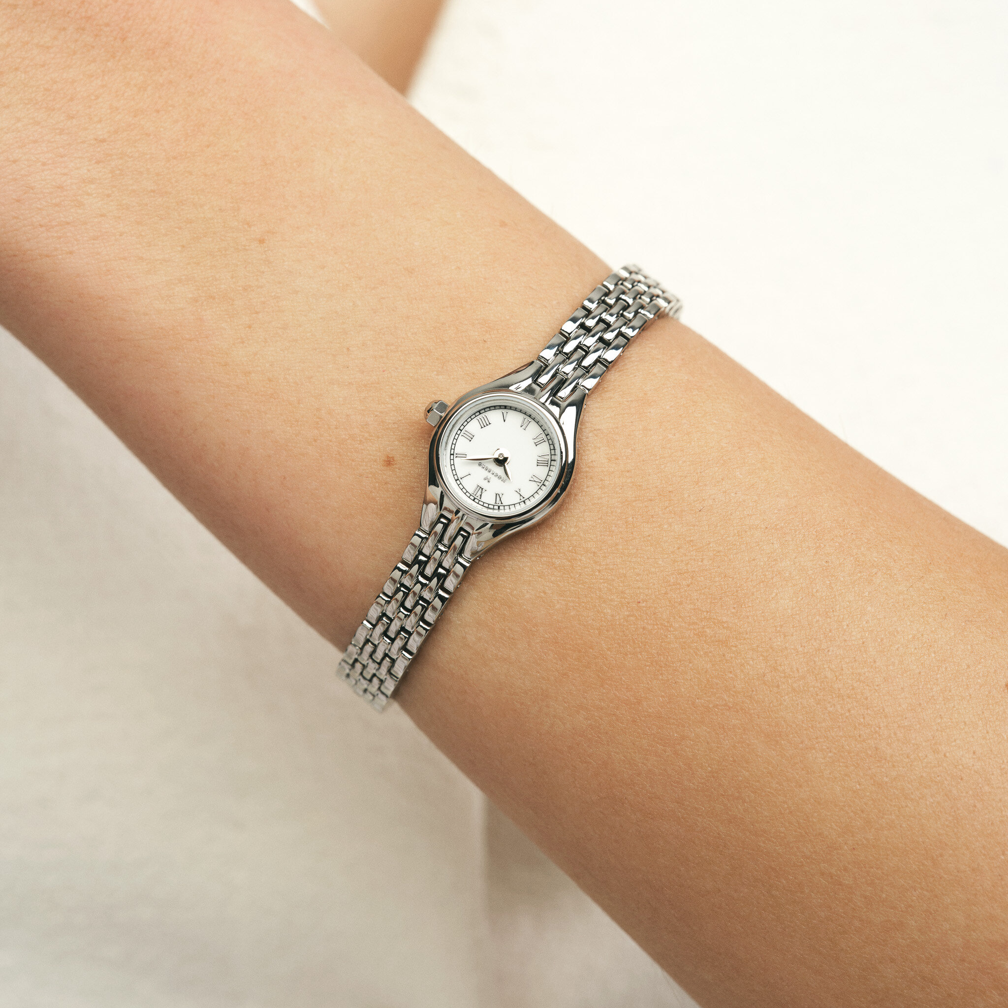 Heritage Petite Steel Watch