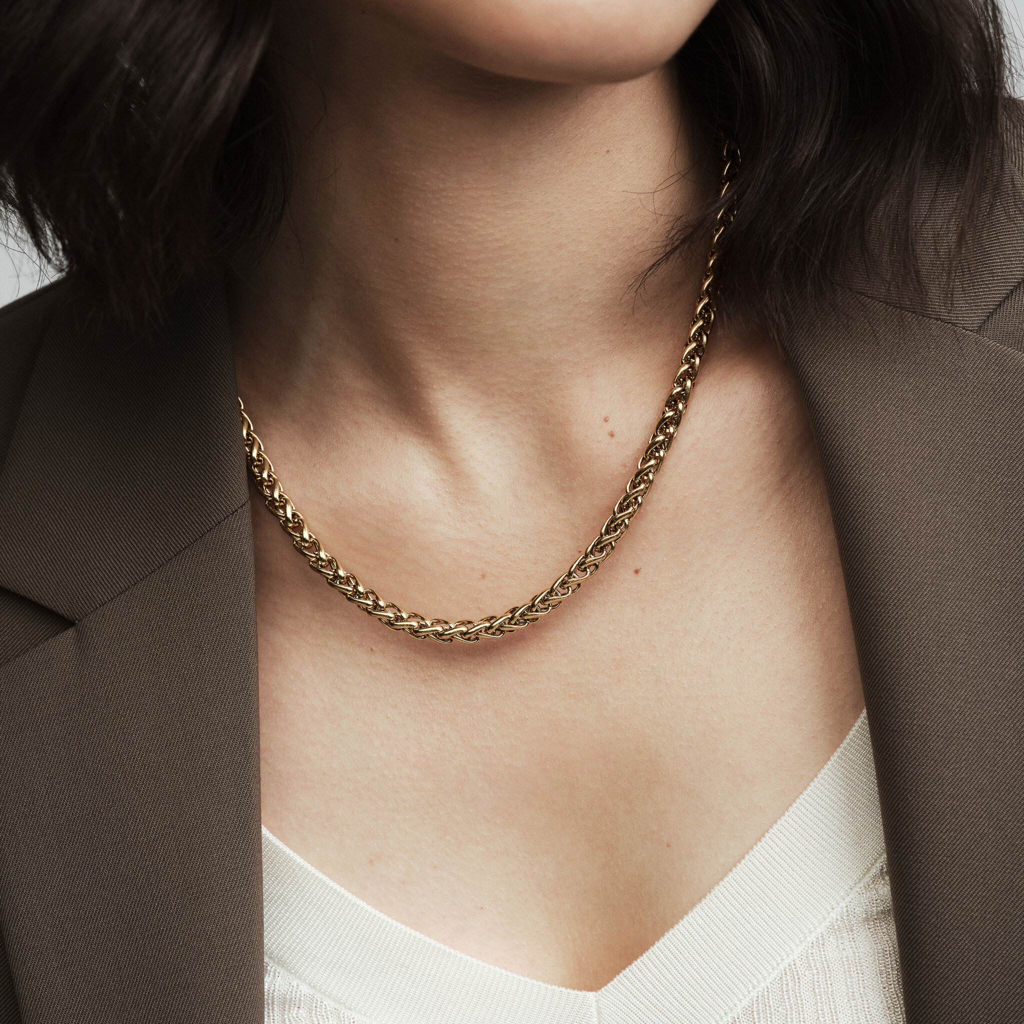 Rebel Chain Gold 400 mm Necklace