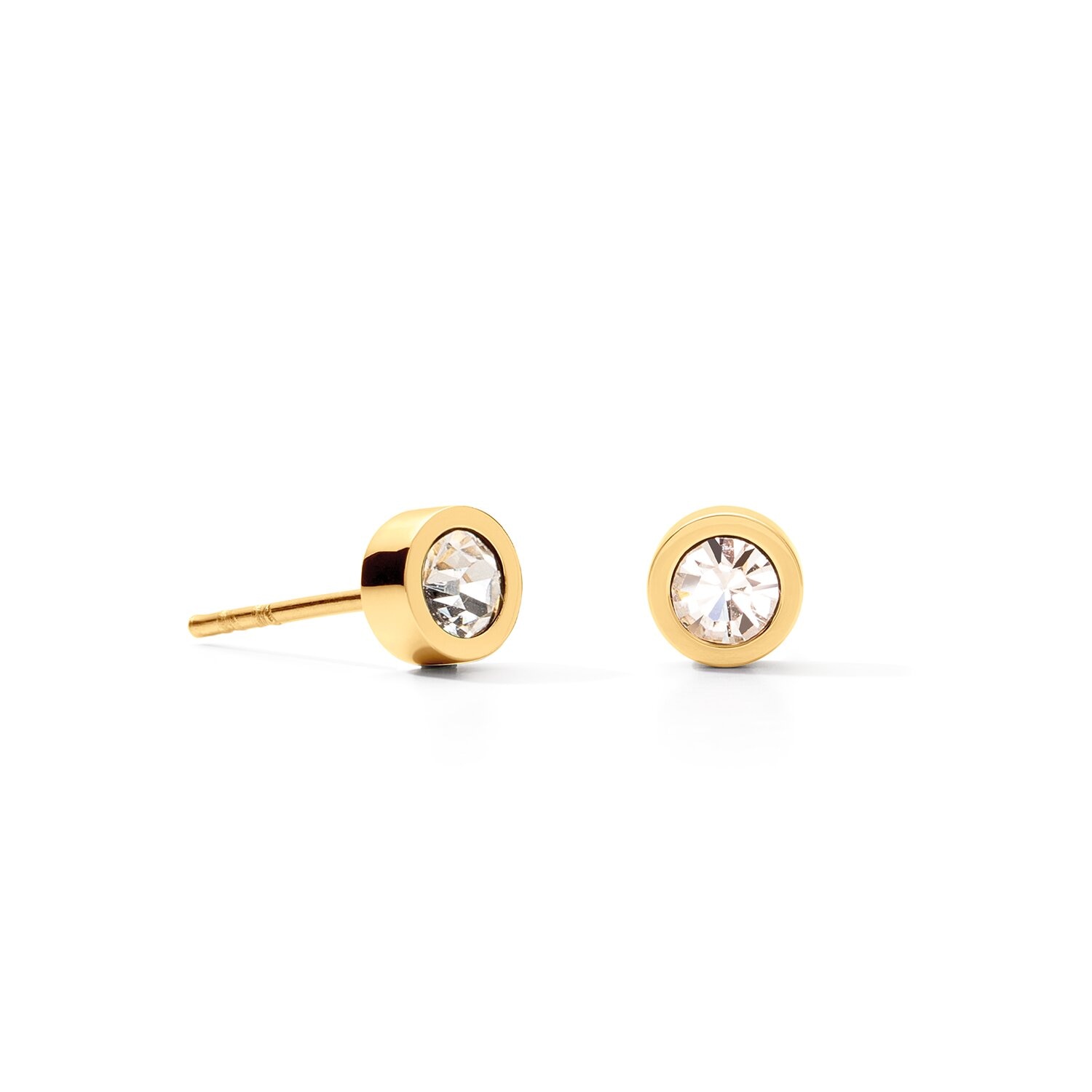 Earrings Crystal Gold
