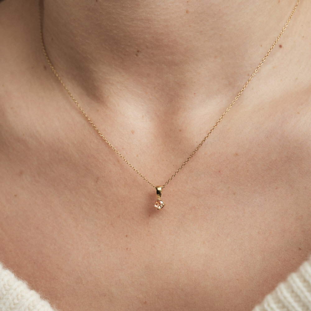 Jolie Gold Necklace - Champagne