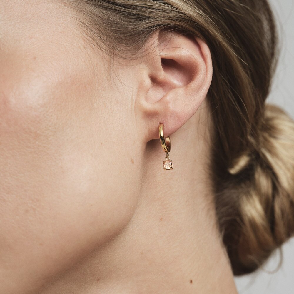 Jolie Gold Hoop - Champagne