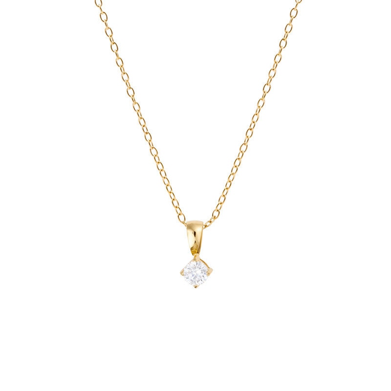 Jolie Gold Necklace - White