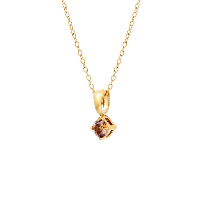 Jolie Gold Necklace - Coffee