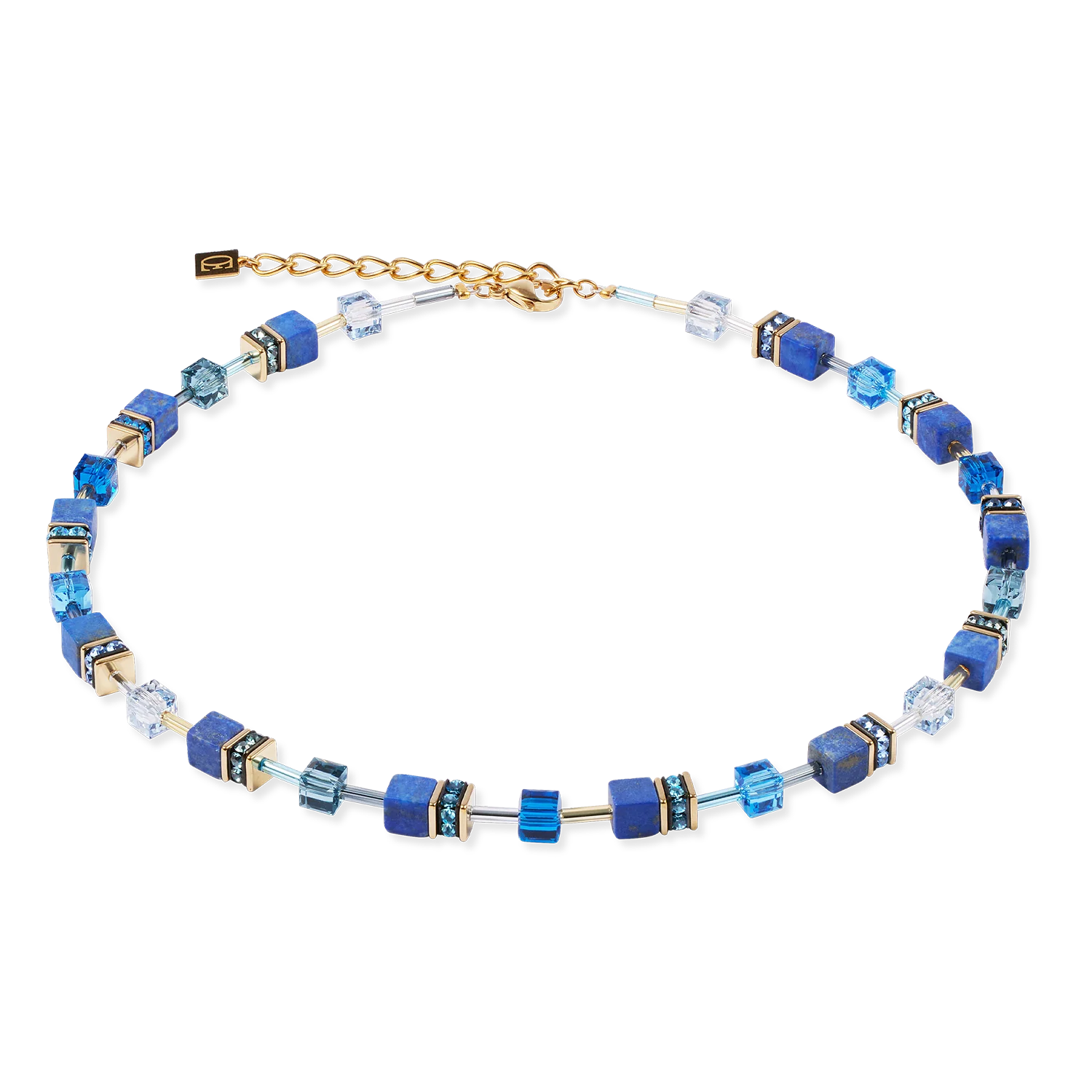 GeoCUBE Iconic Precious necklace blue