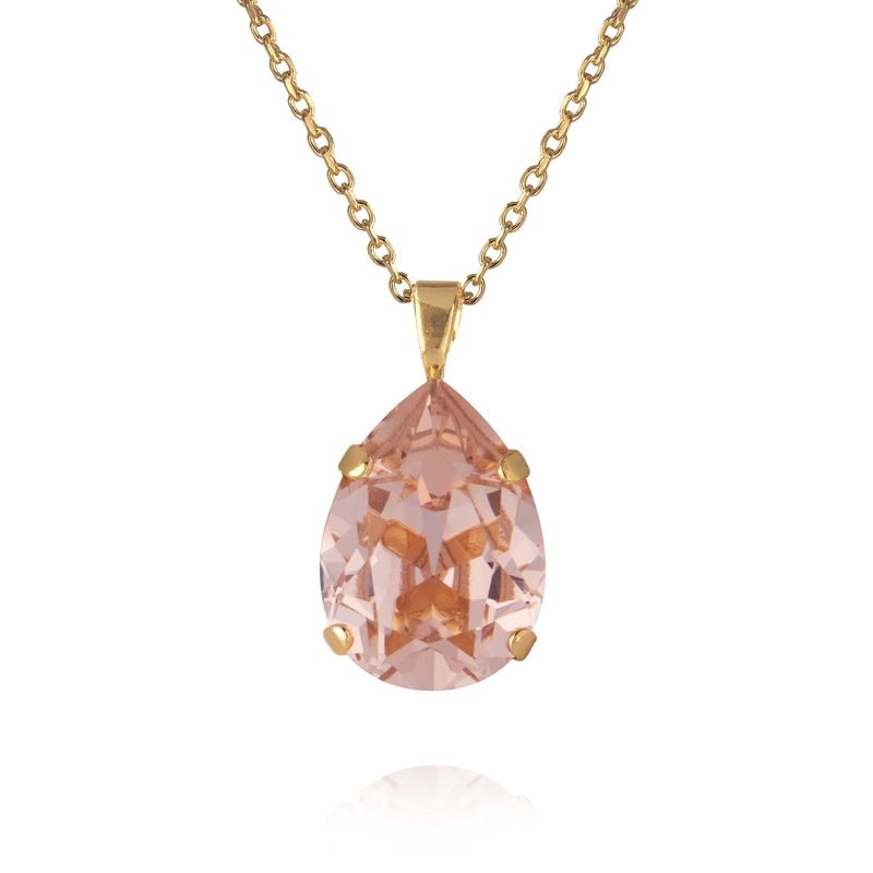 Mini Drop Necklace Gold / Vintage Rose