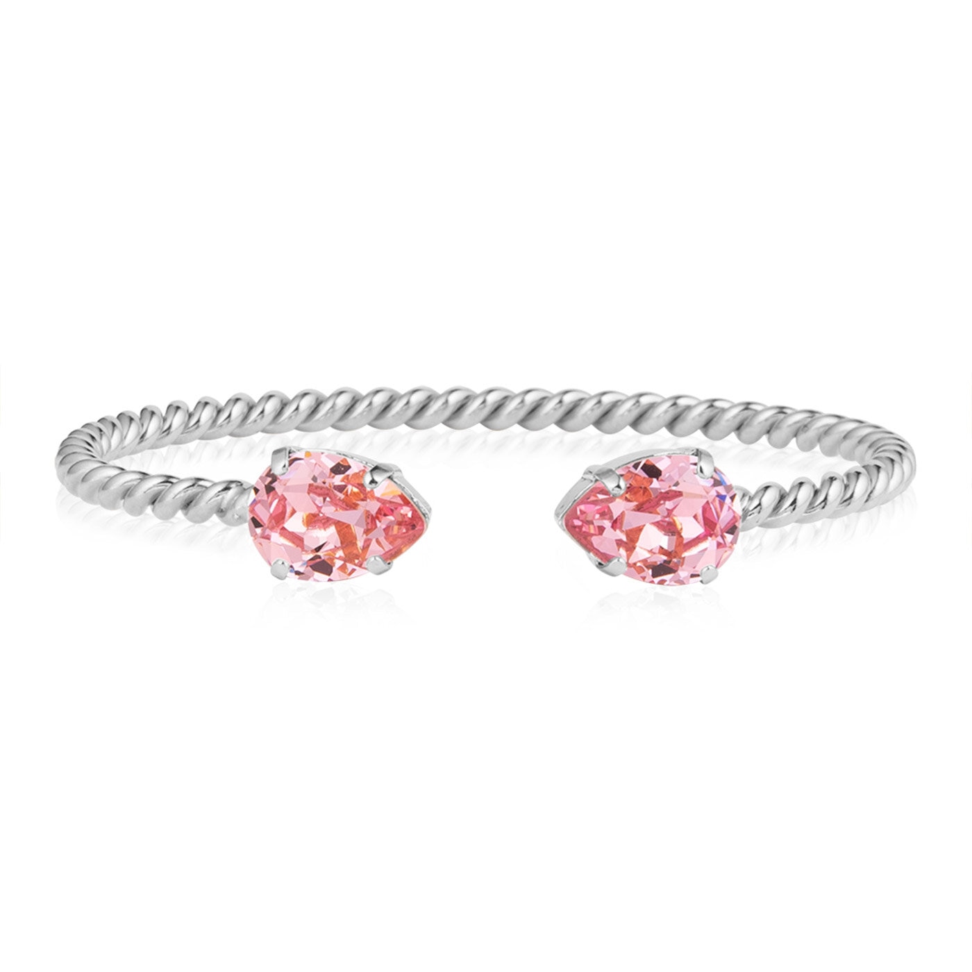 Mini Drop Bracelet Rhodium / Light Rose