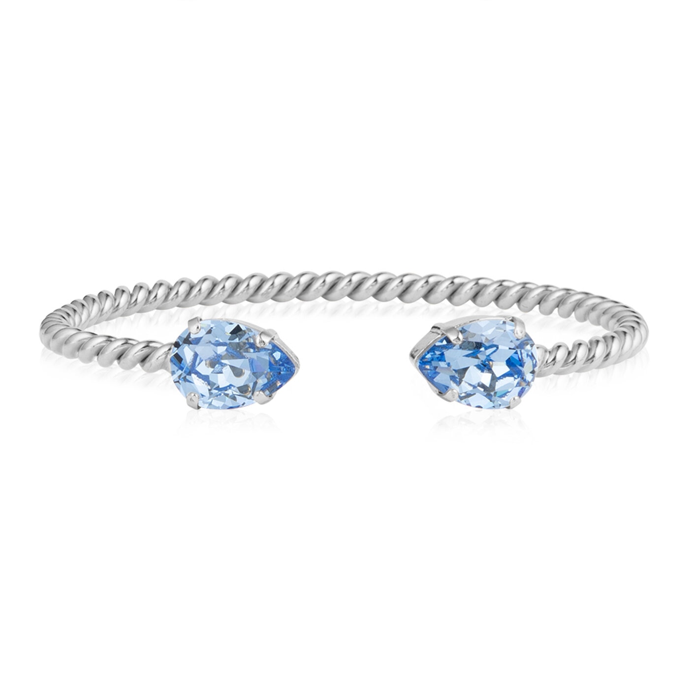 Mini Drop Bracelet Rhodium / Light Sapphire