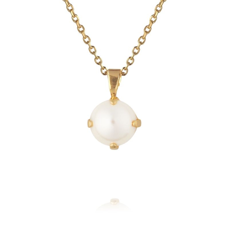 Classic Petite Necklace Gold / Pearl
