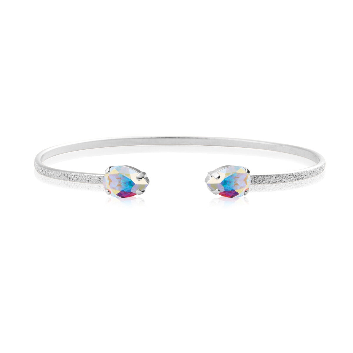 Petite Drop Bracelet Rhodium Aurore Boreale