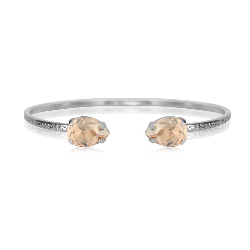 Petite Drop Bracelet Rhodium Golden Shadow