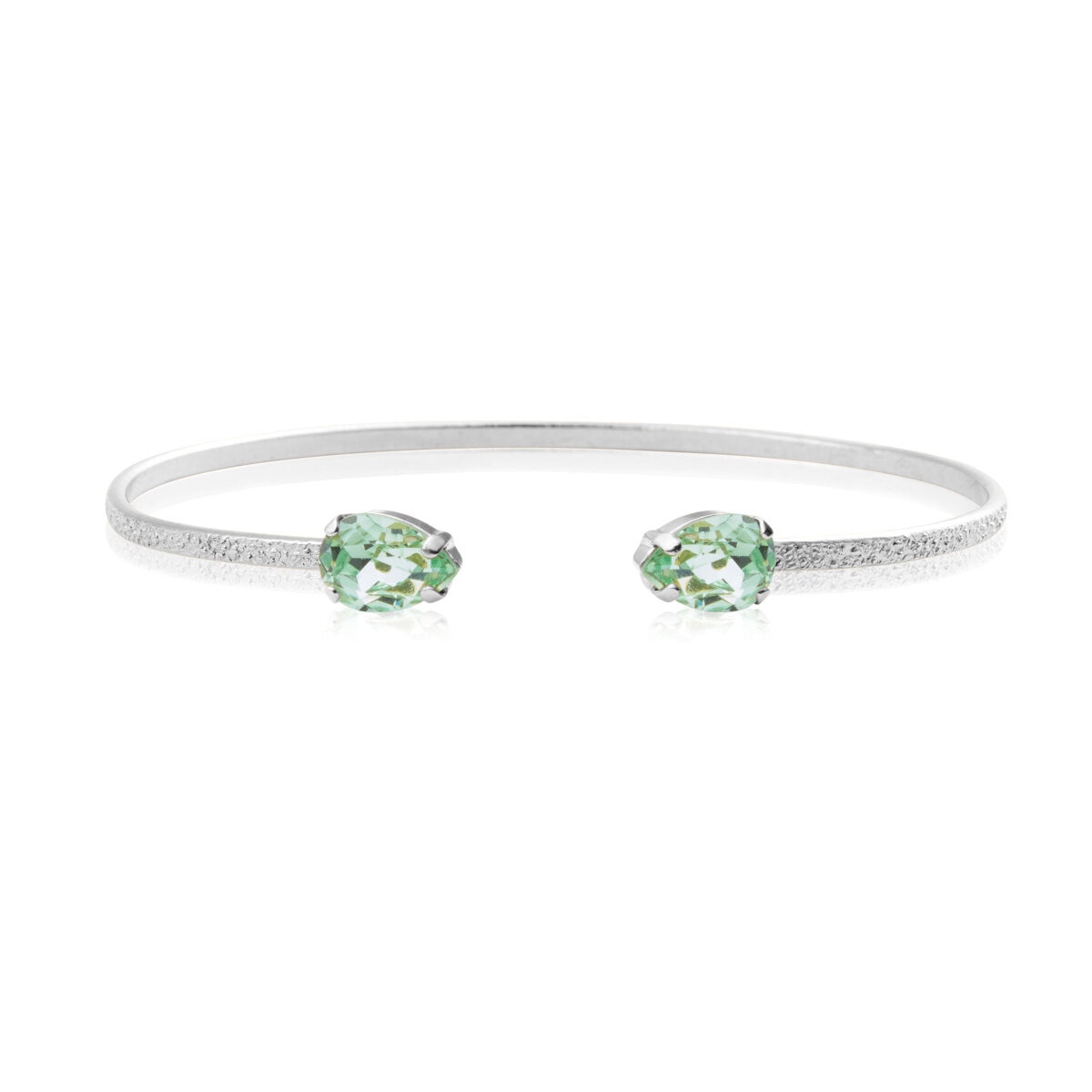 Petite Drop Bracelet Rhodium Chrysolite