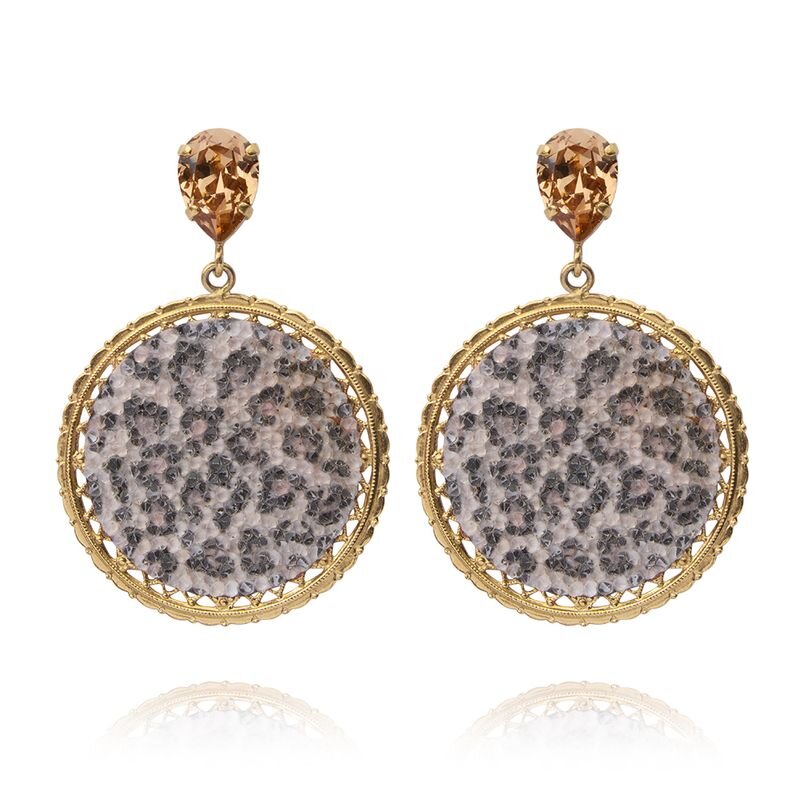 Alexandra Crystal Rocks Gold Leopard
