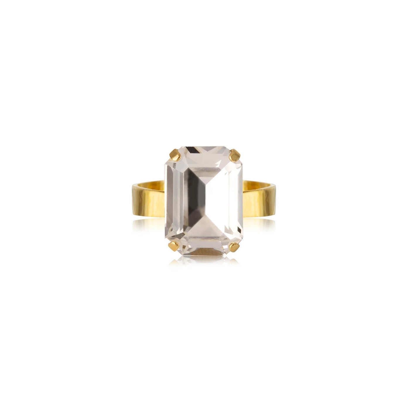 Lydia Ring Gold Crystal