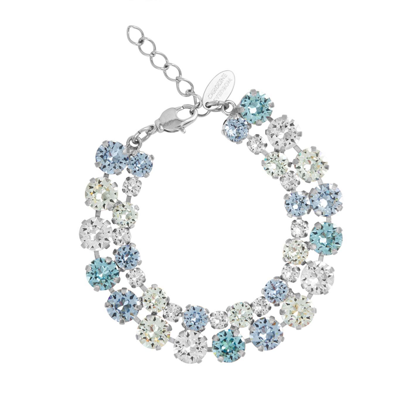 Pomona Bracelet Rhodium / Sea Breeze Combo