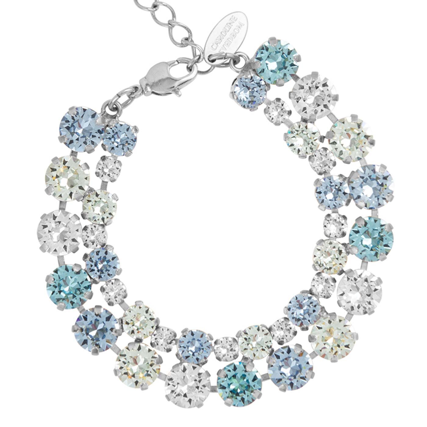 Pomona Bracelet Rhodium / Sea Breeze Combo