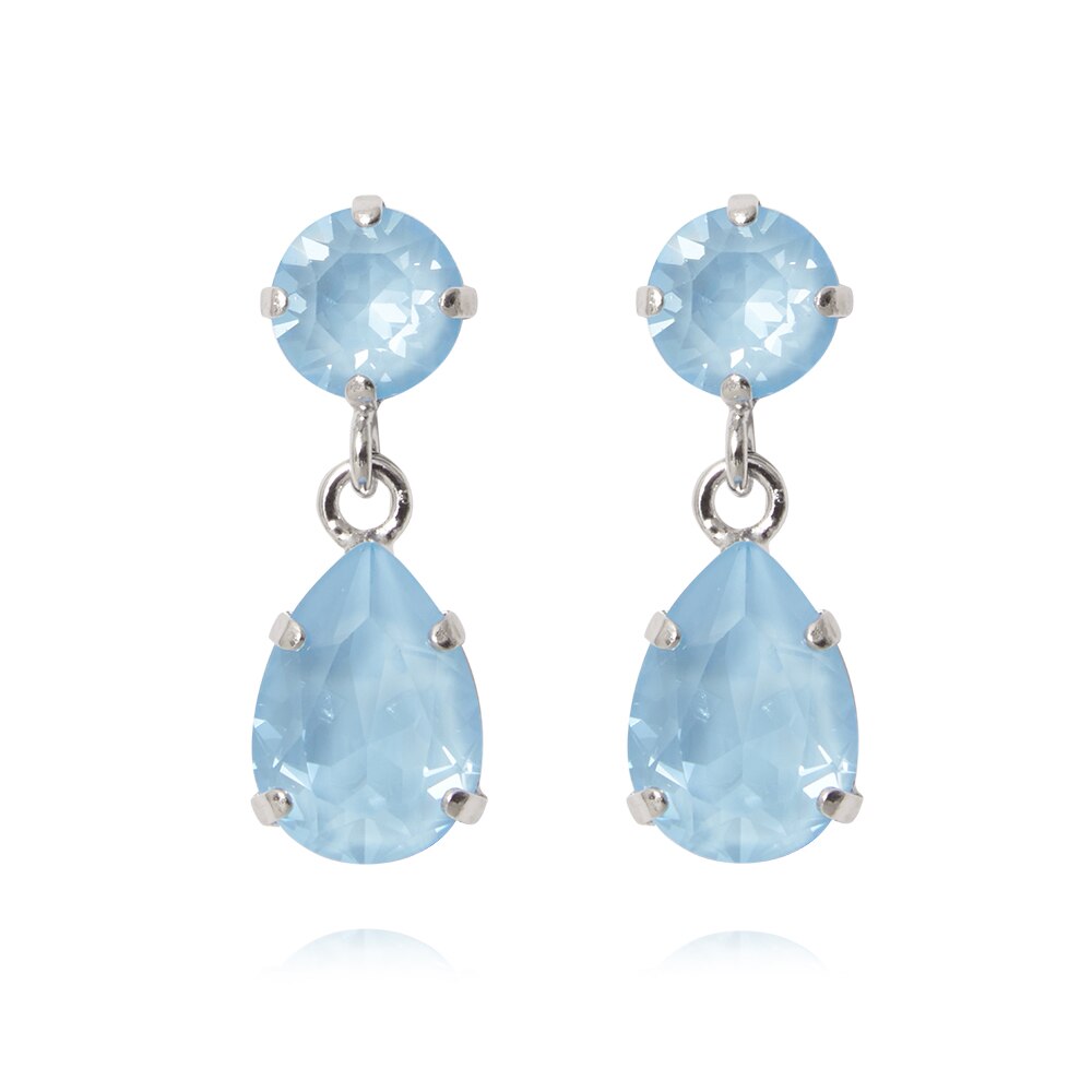 Mini Drop Earrings Rhodium