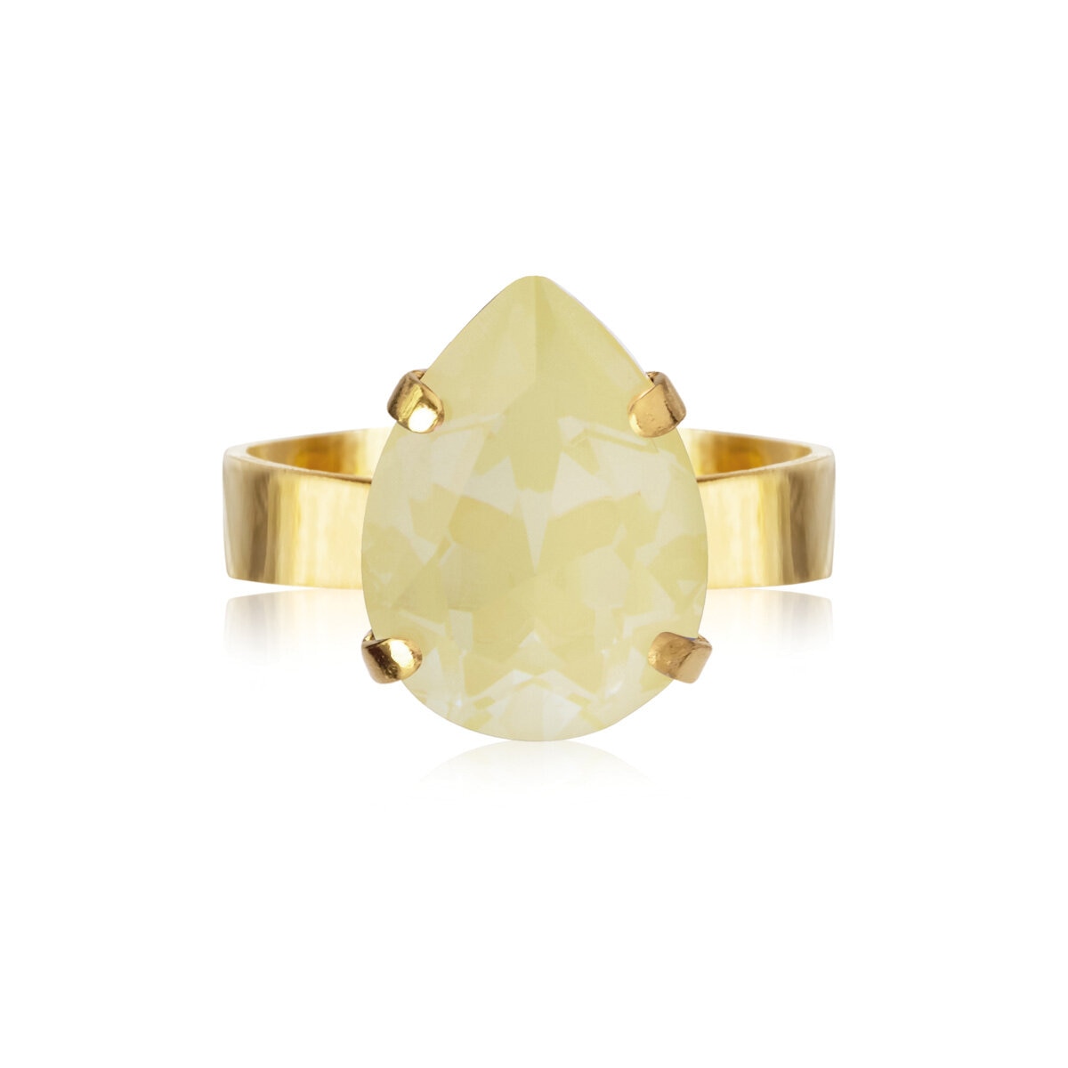 Mini Drop Ring Gold Soft Yellow