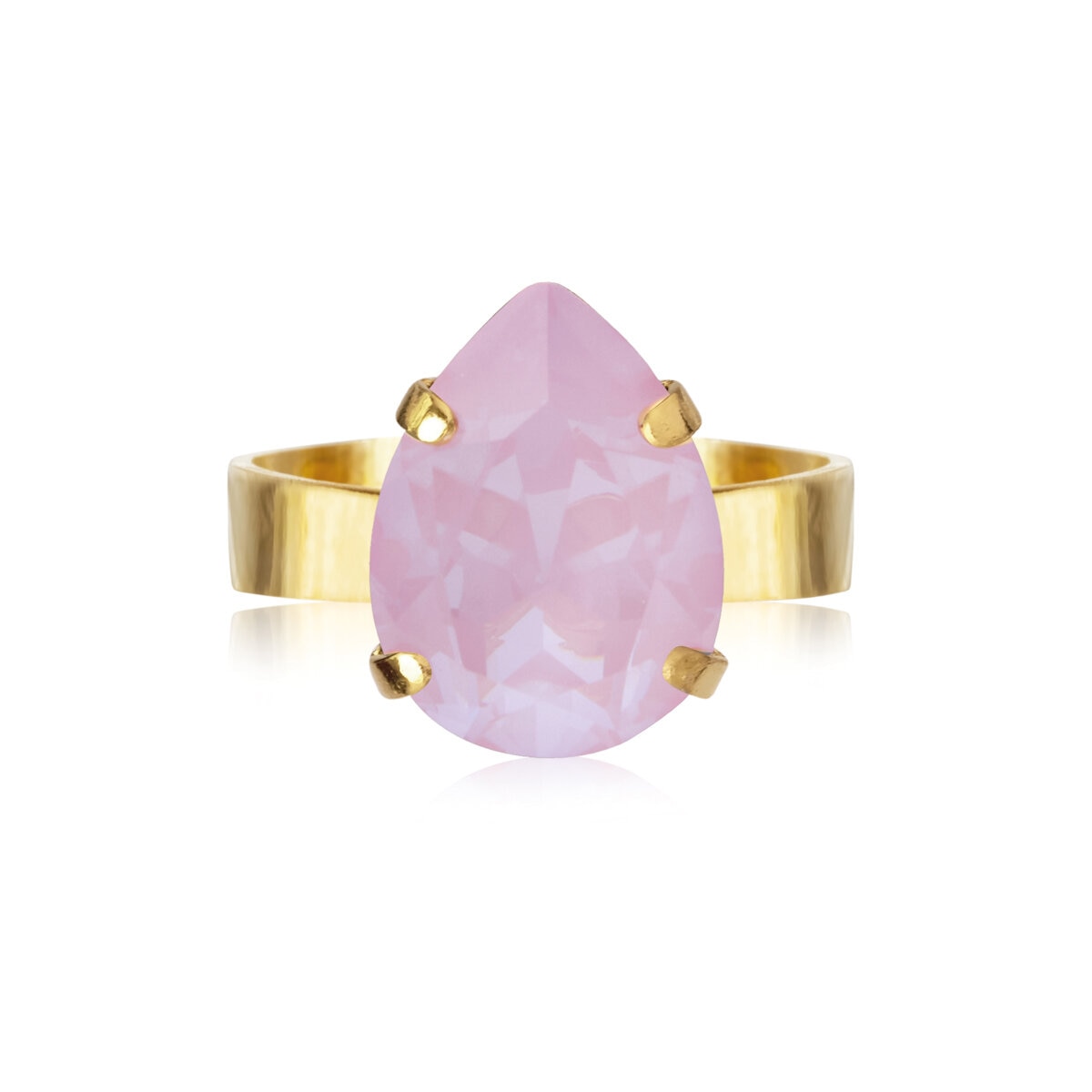 Mini Drop Ring Gold / Soft Pink