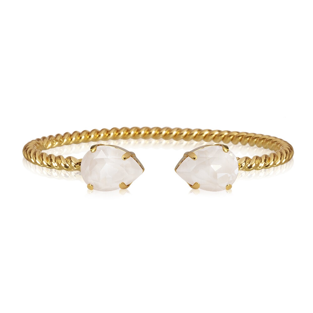 Mini Drop Bracelet Gold / Electric White