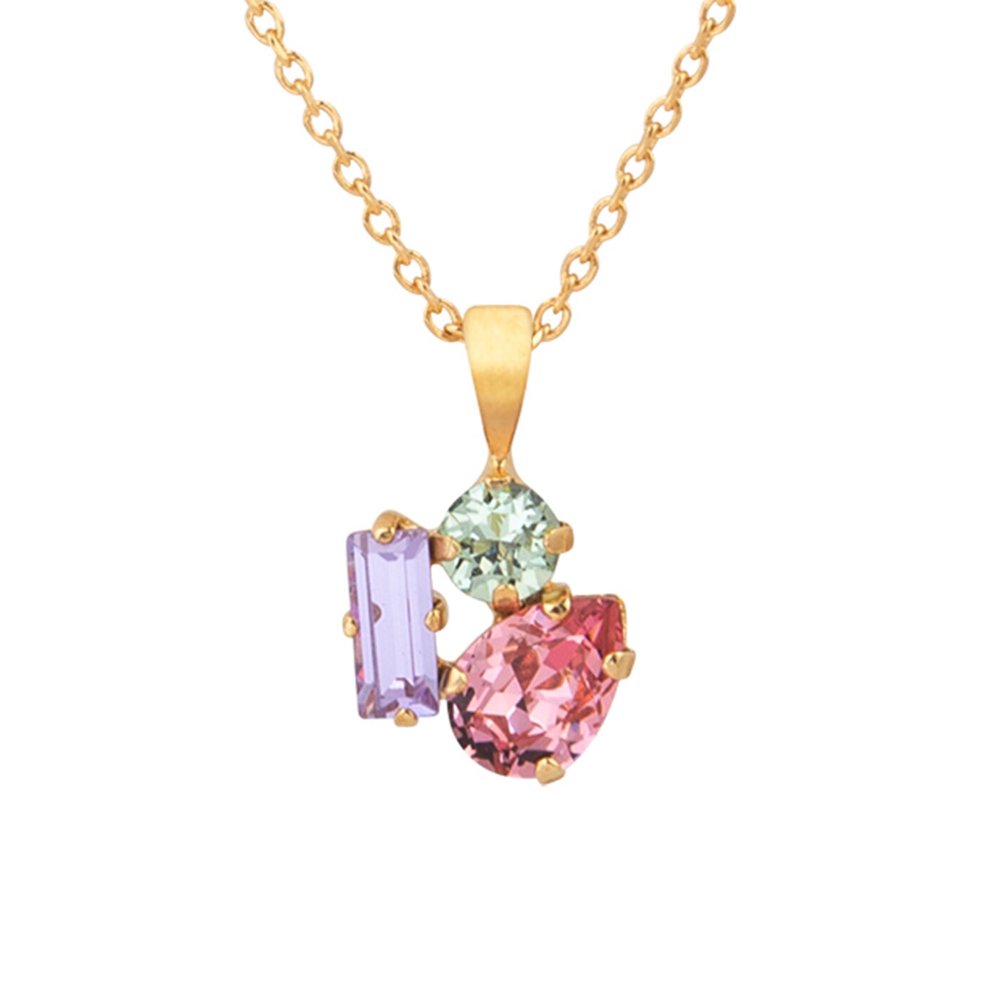Isa Necklace Gold / Pastel Combo