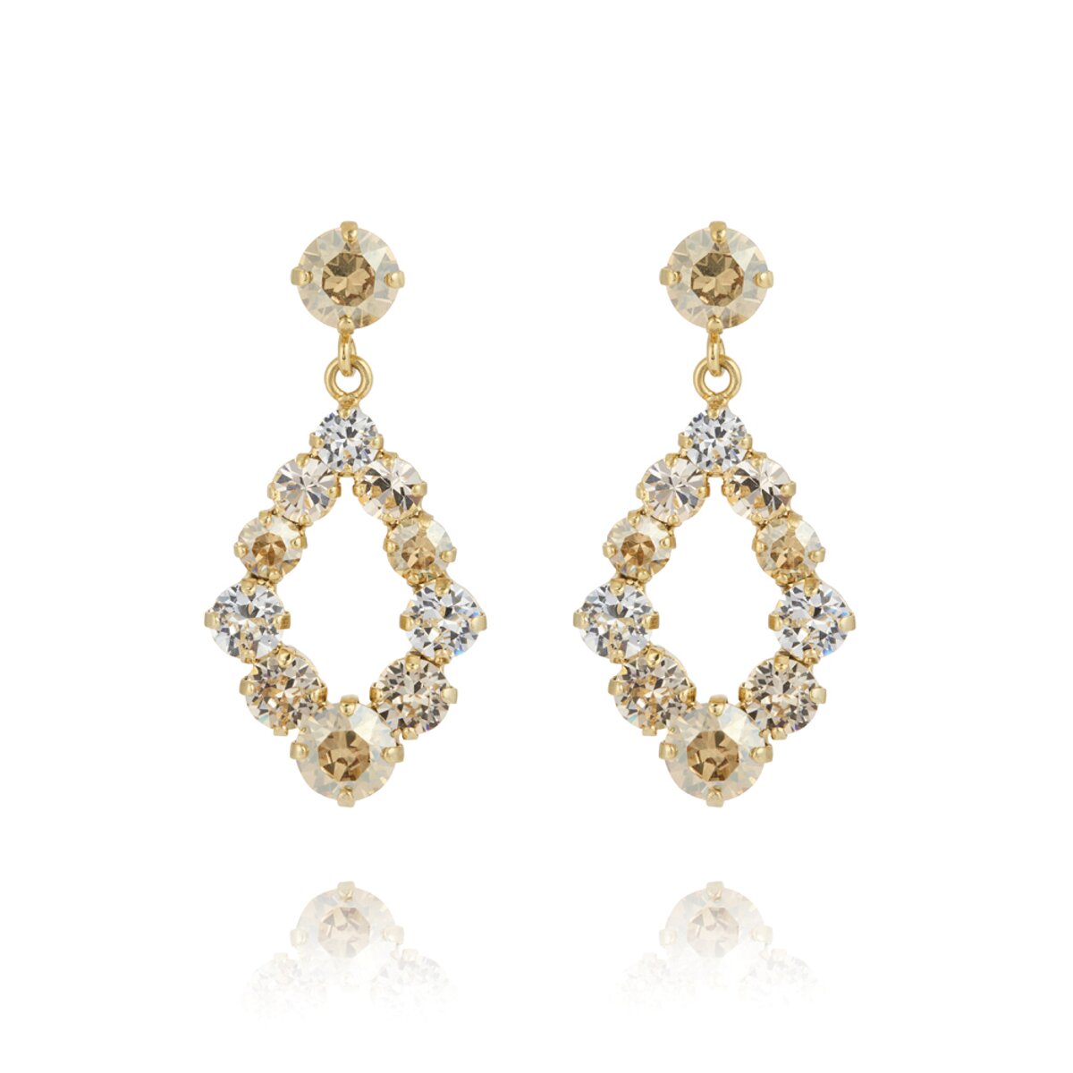 Mini Delia Earrings / Golden Combo