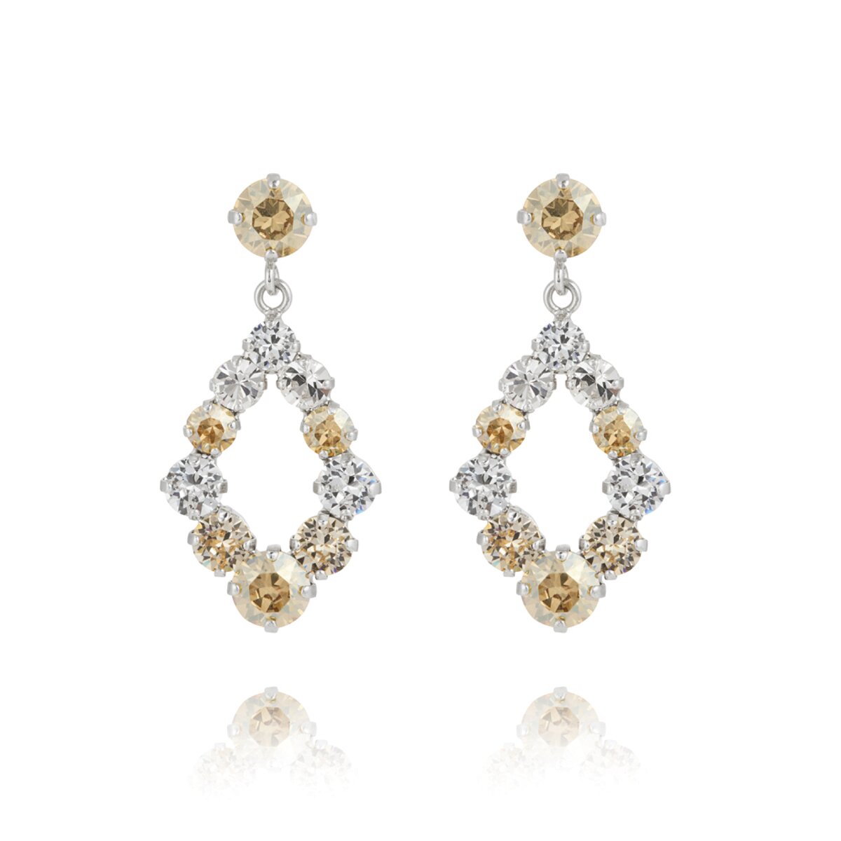 Mini Delia Earrings / Golden Combo