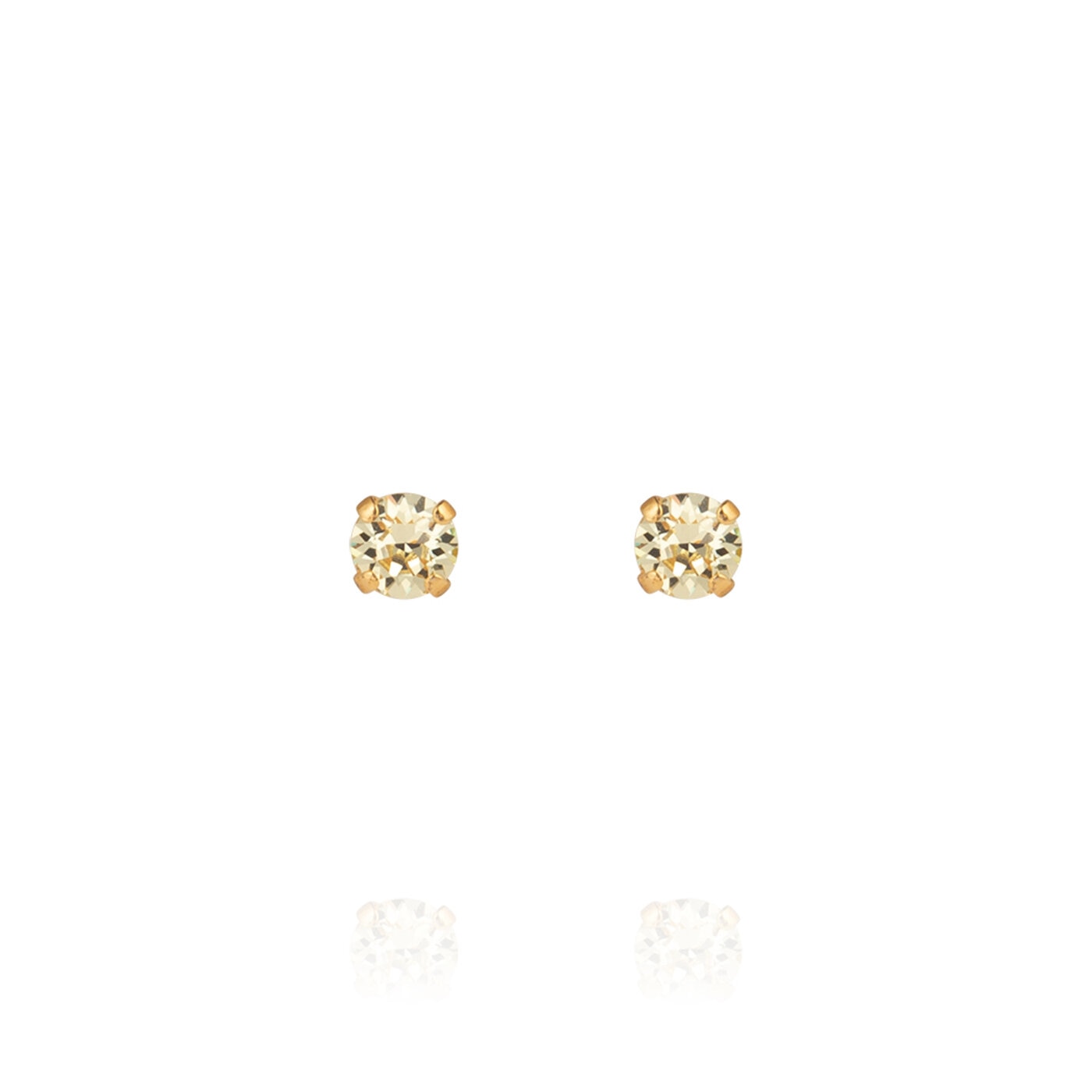 Mini Stud Earrings Gold / Jonquil