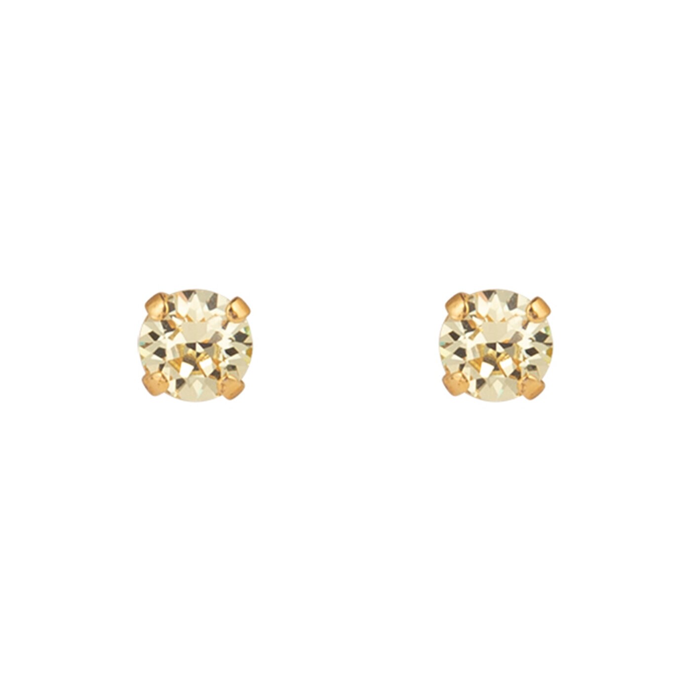Mini Stud Earrings Gold / Jonquil