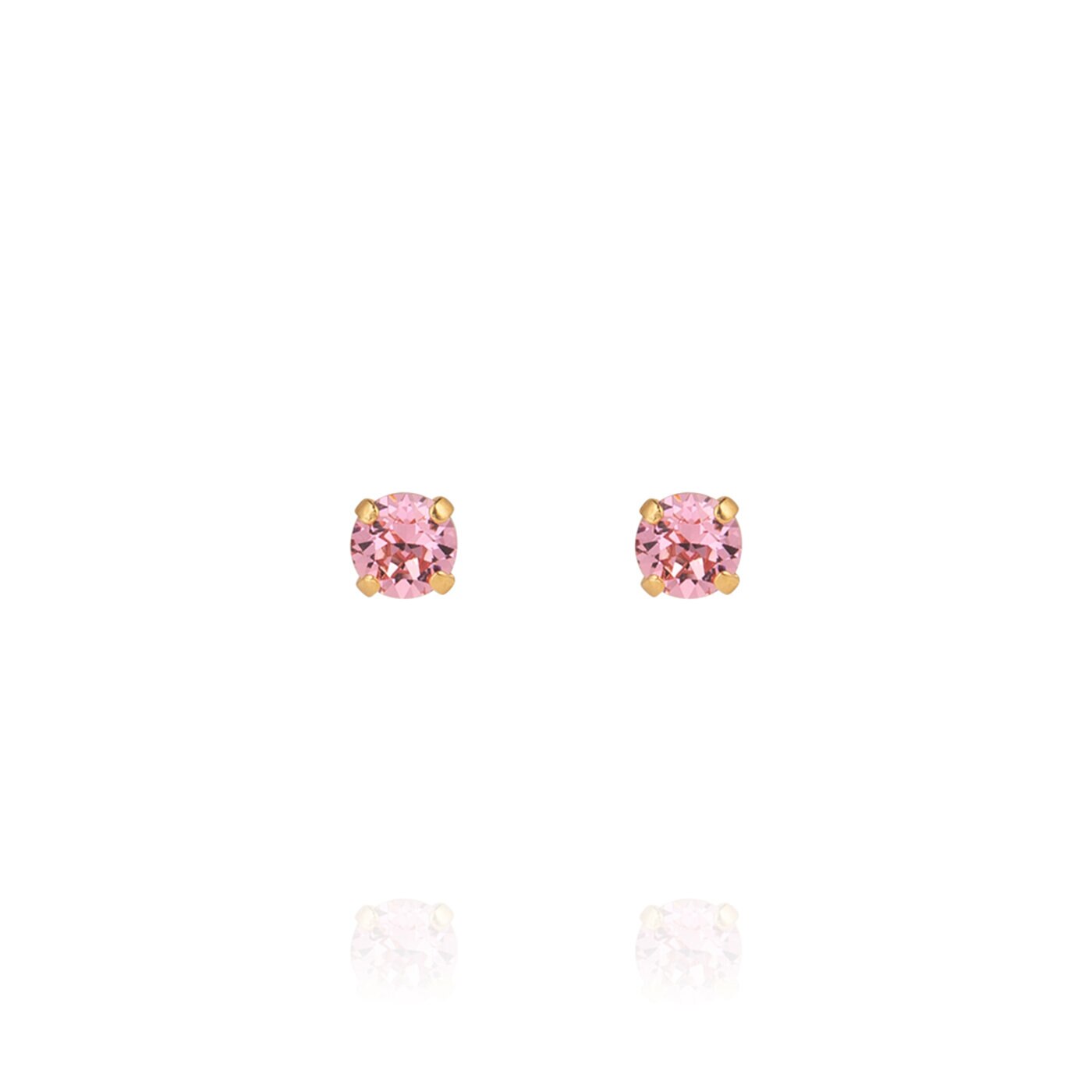 Mini Stud Earrings Gold / Light Rose