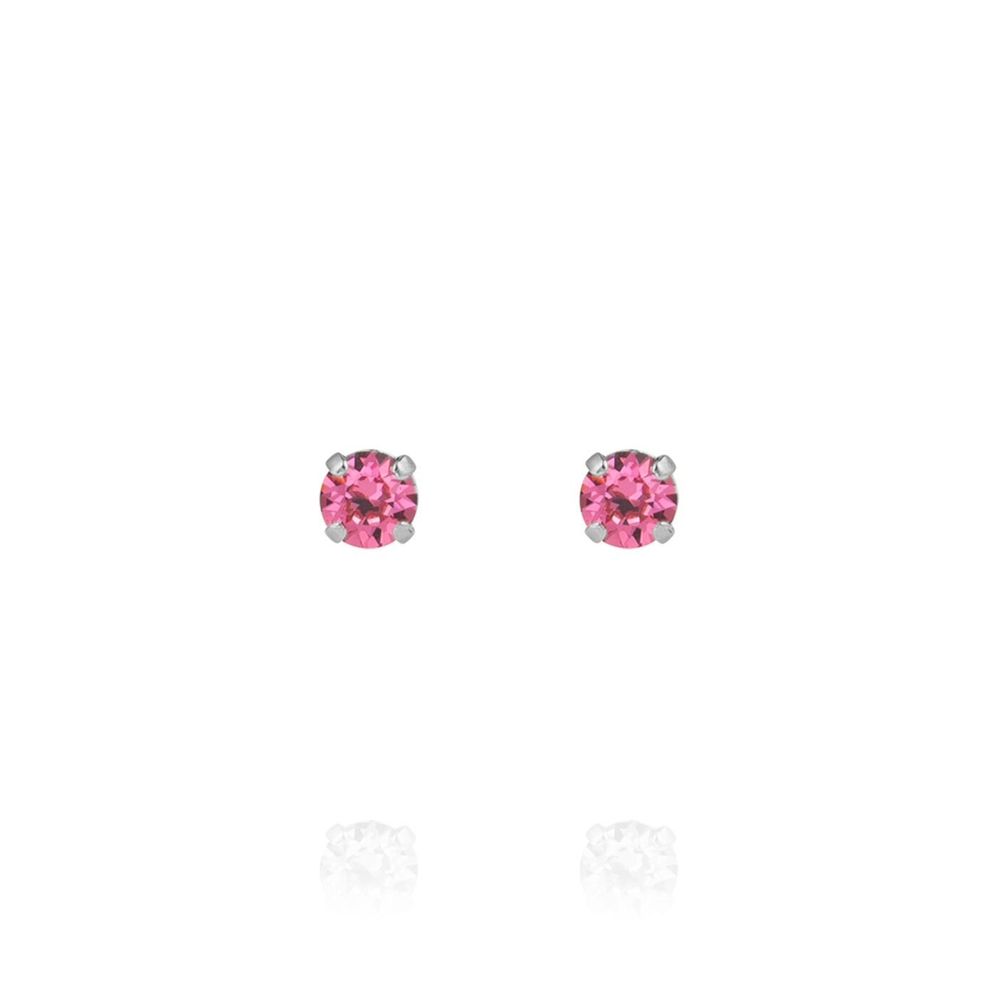 Mini Stud Earrings Rhodium / Rose