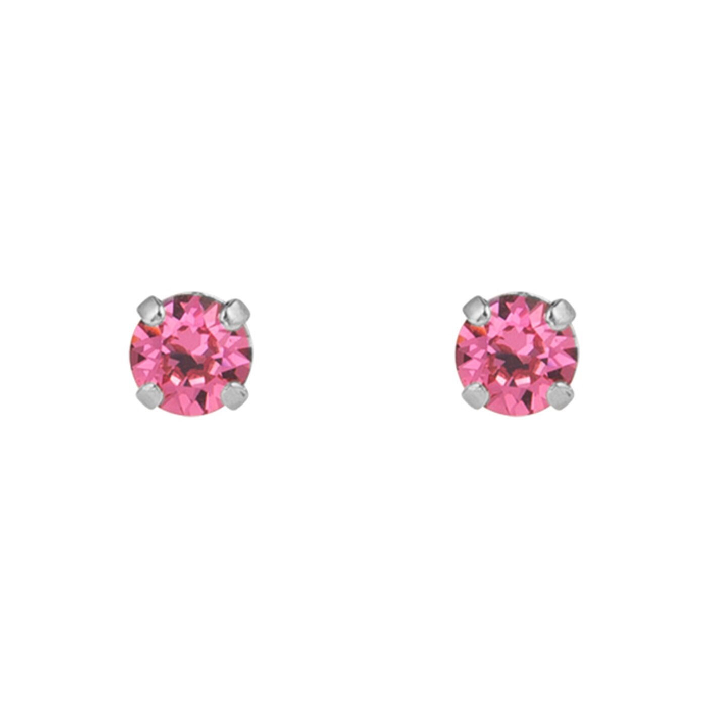Mini Stud Earrings Rhodium / Rose