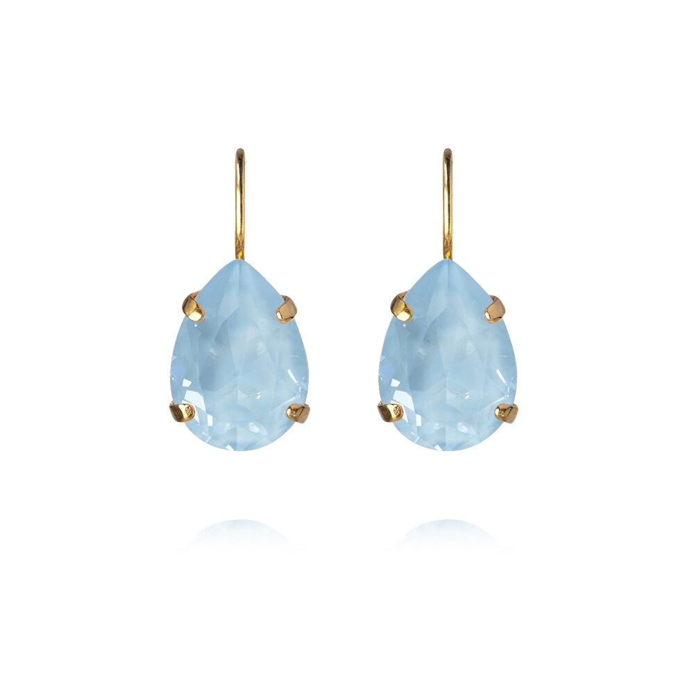 Mini Drop Clasp Earrings / Sky Ignite Gold