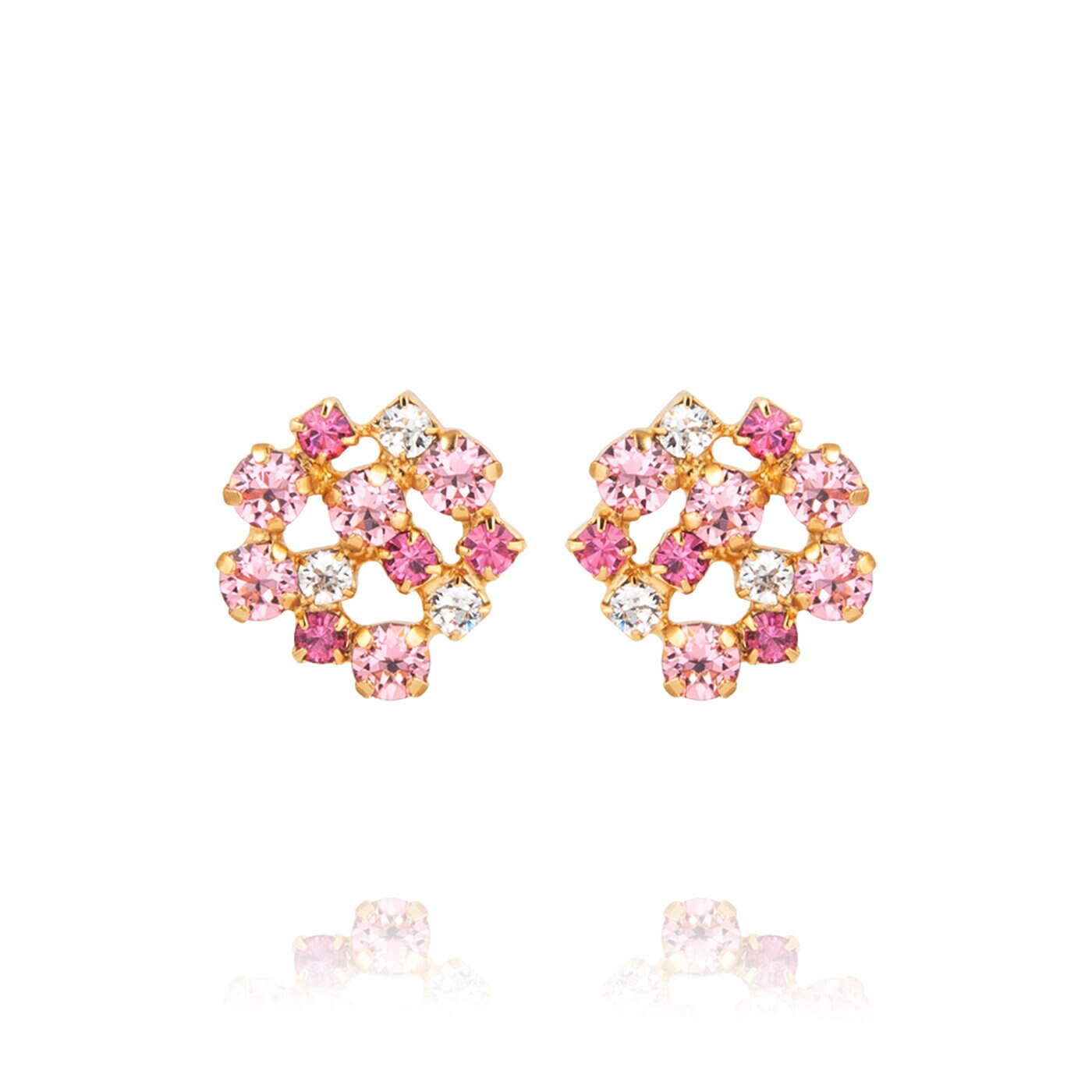 Kassandra Earrings Gold / Pink Combo
