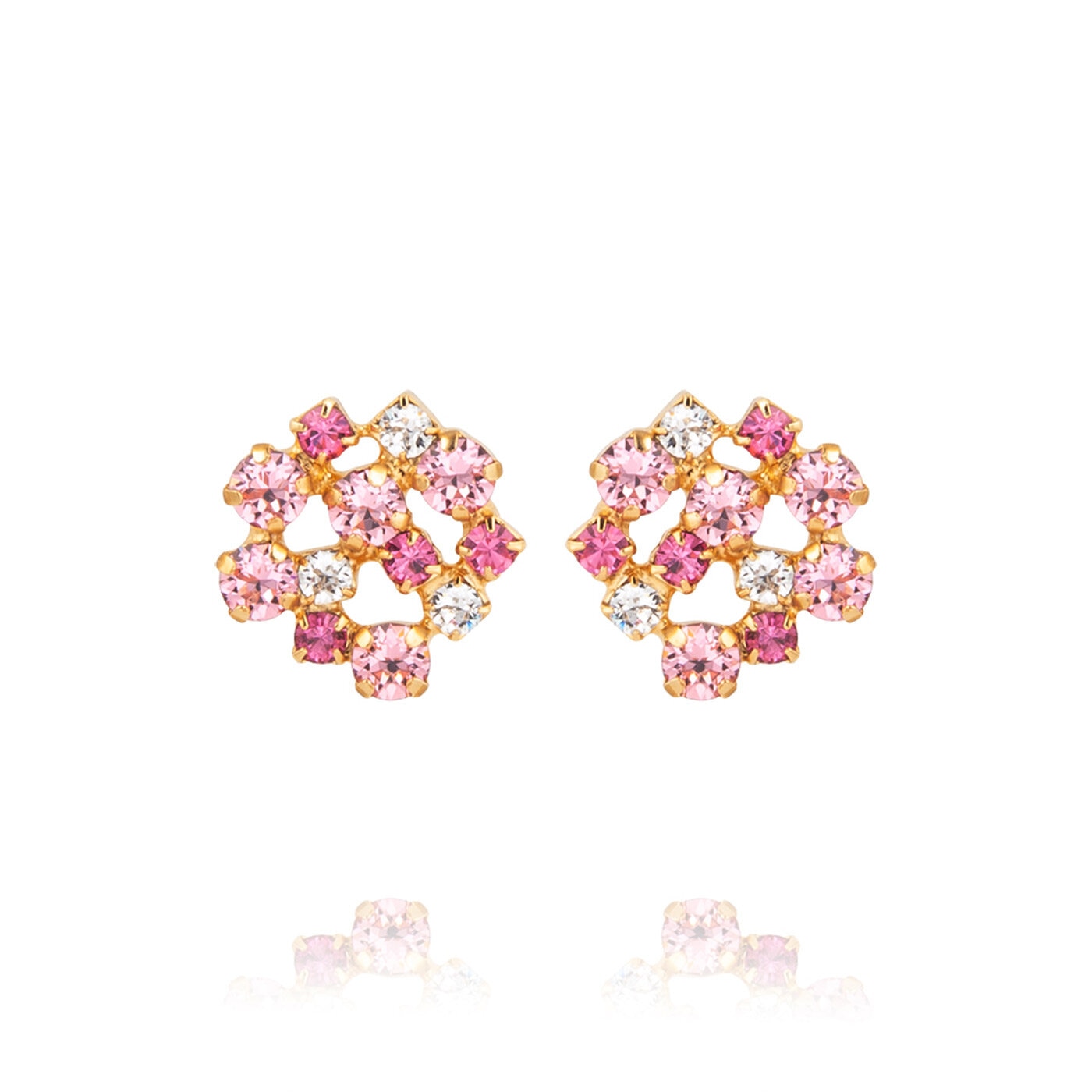 Kassandra Earrings Gold / Pink Combo