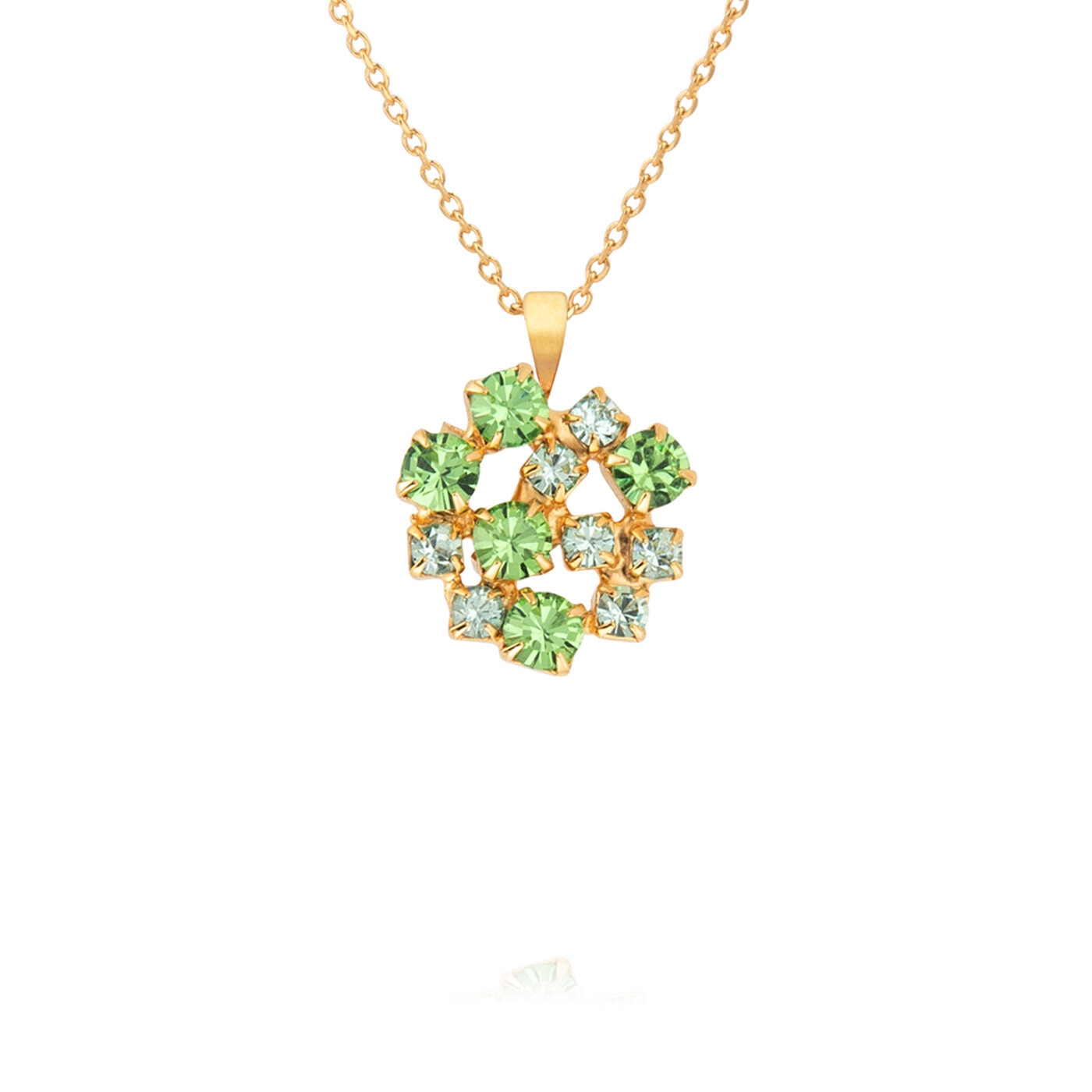 Kassandra Necklace Gold / Green Combo