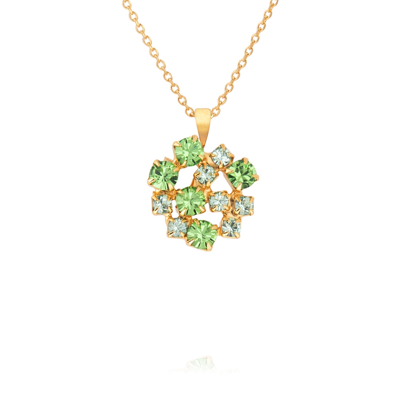 Kassandra Necklace Gold / Green Combo