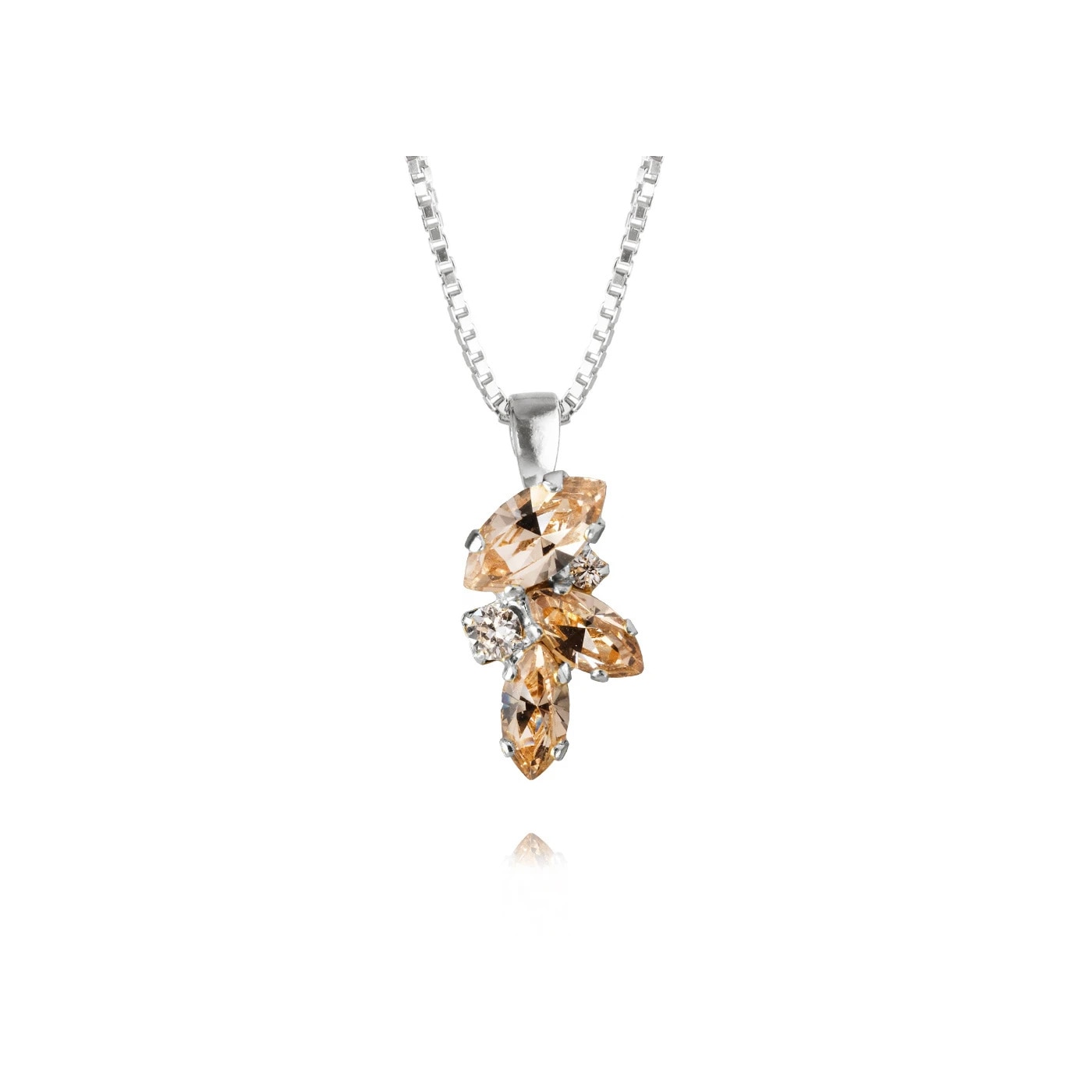 Adele Necklace Rhodium Silk