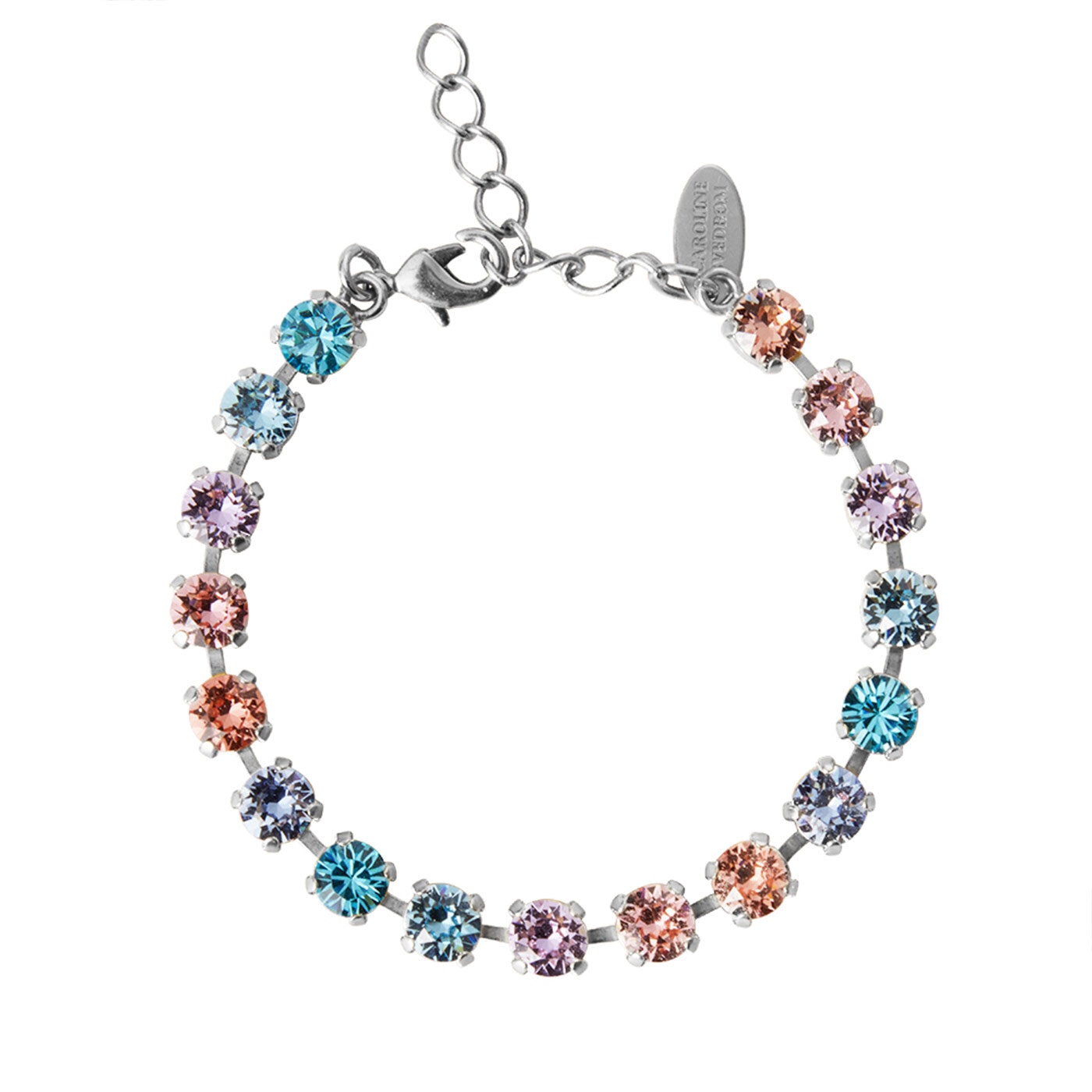 Nicola Bracelet Rhodium / Candy Combo