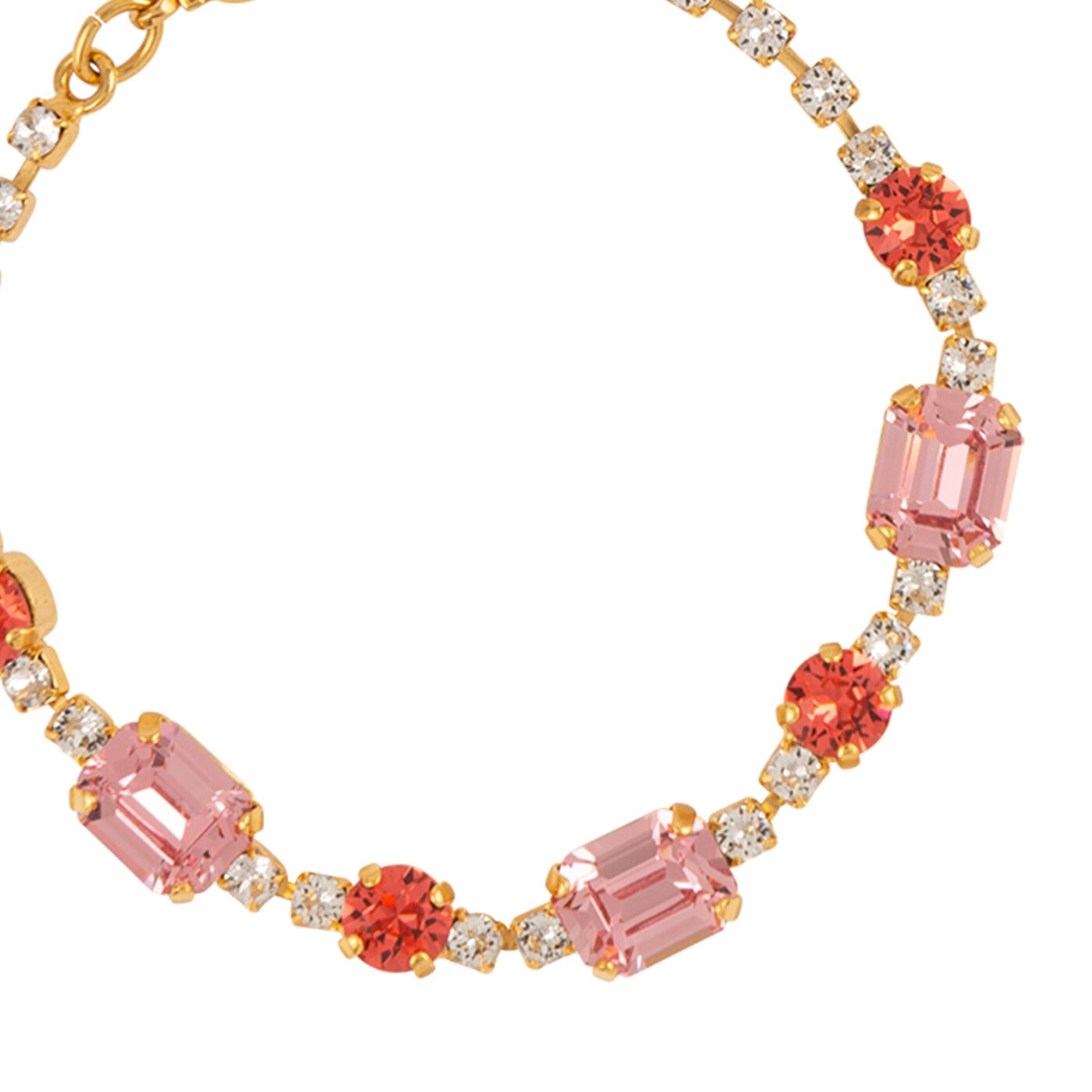 Corinna Bracelet Gold / Coral Combo