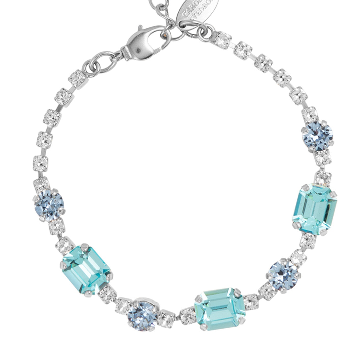 Corinna Bracelet Rhodium / Sea Breeze Combo