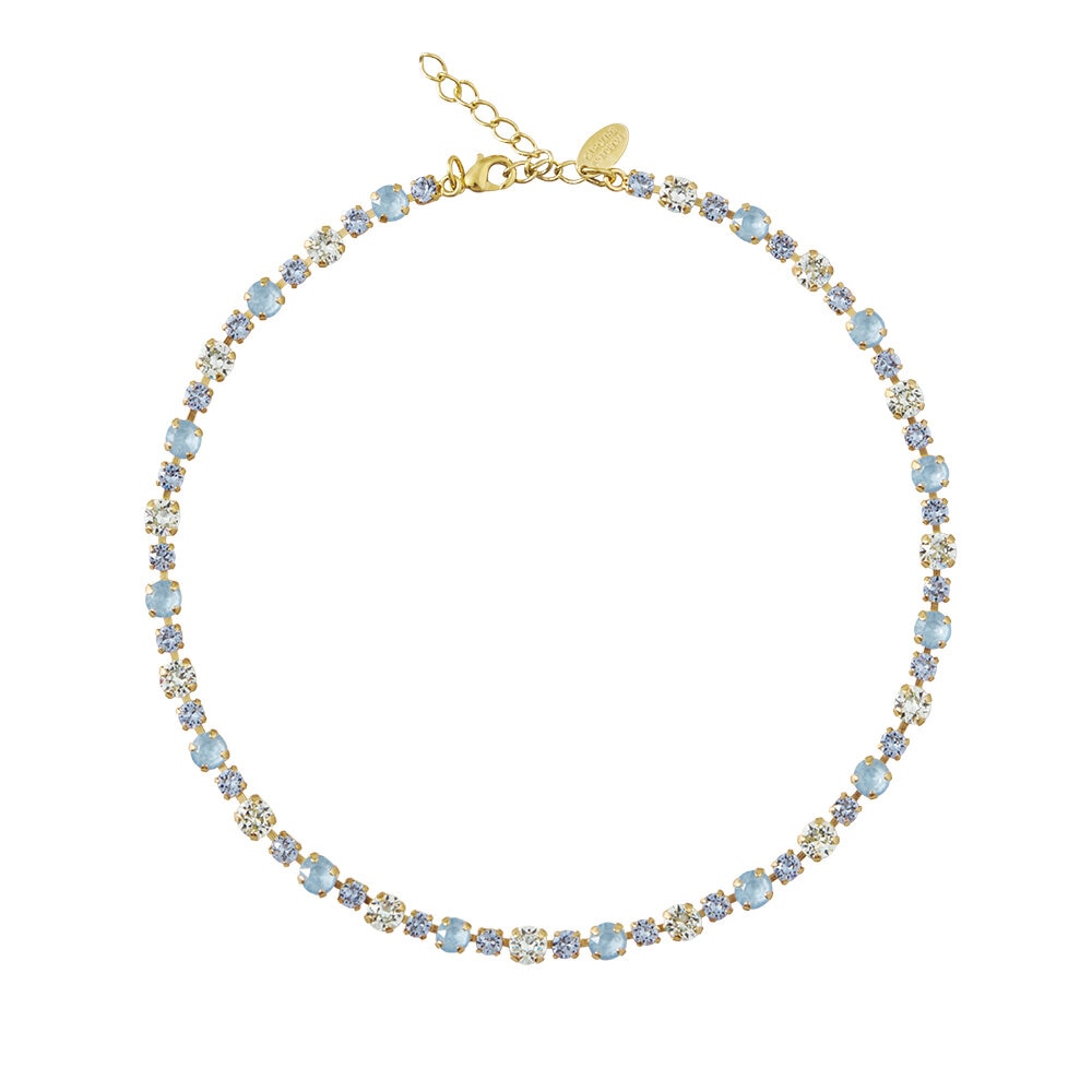 Calanthe Necklace / Sky Combo Gold