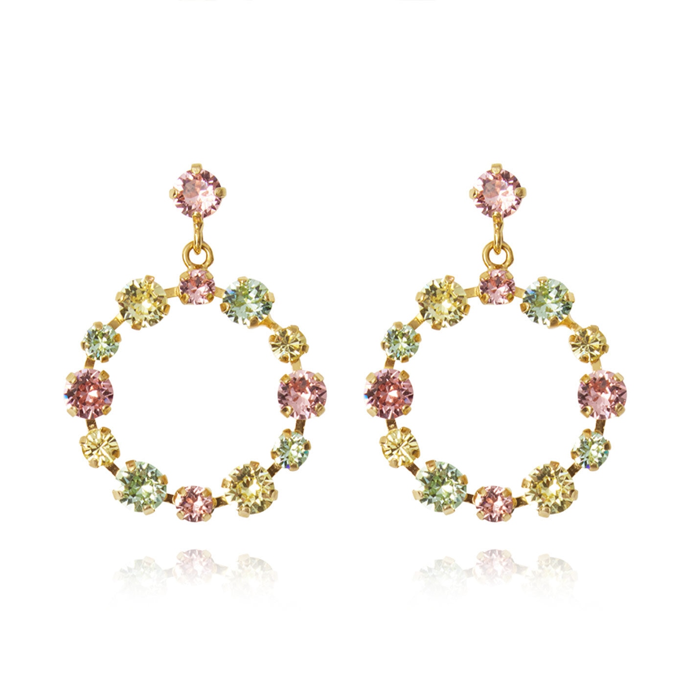 Calanthe Earrings Gold / Summer Combo