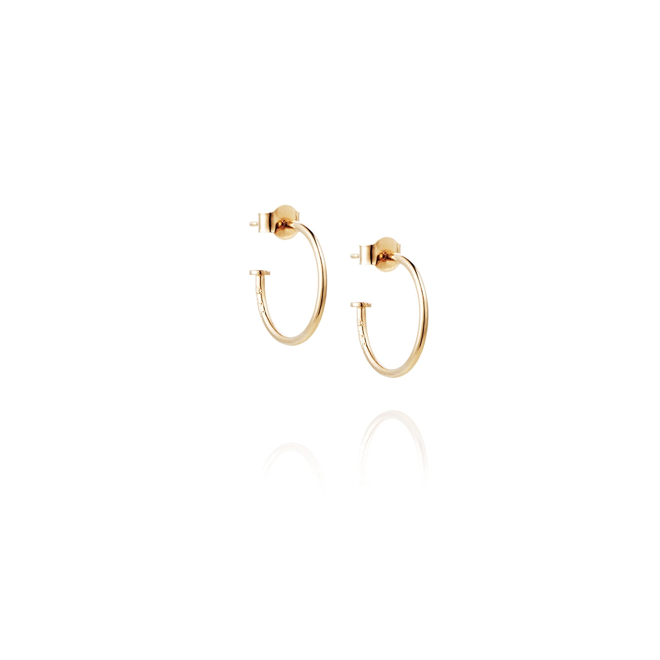 101 Plain Hoops 18K guld