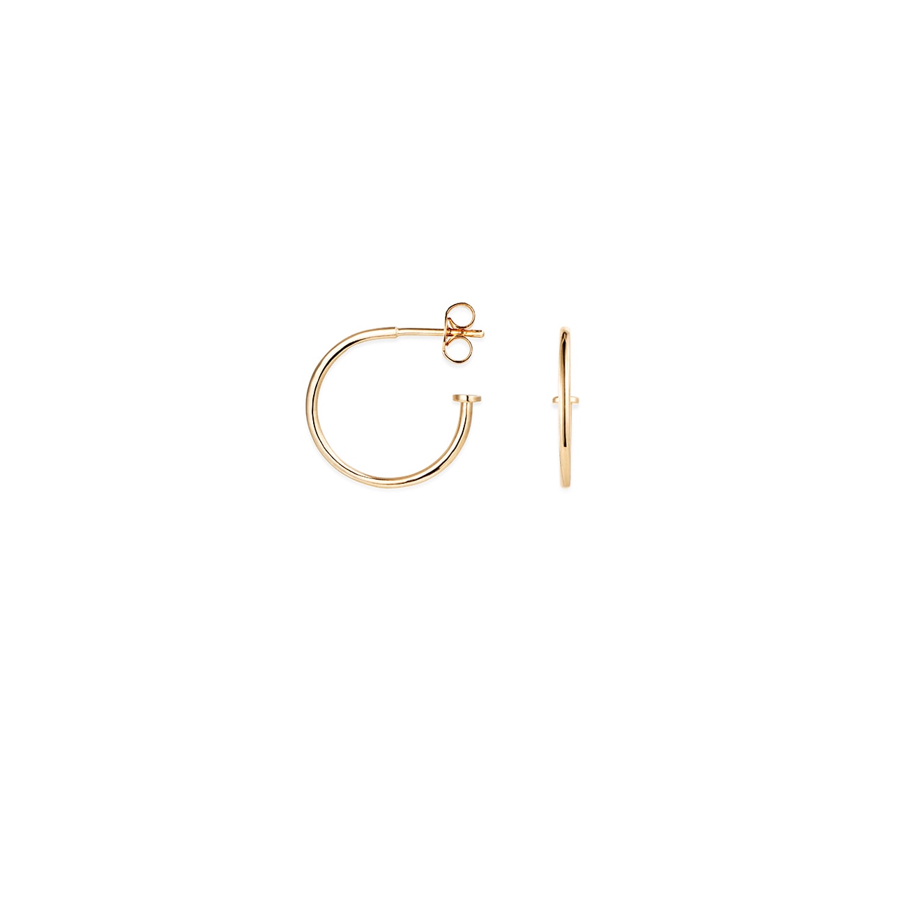 101 Plain Hoops 18K guld