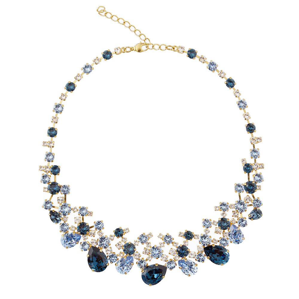 Aurelia Necklace Gold / Blue Combo
